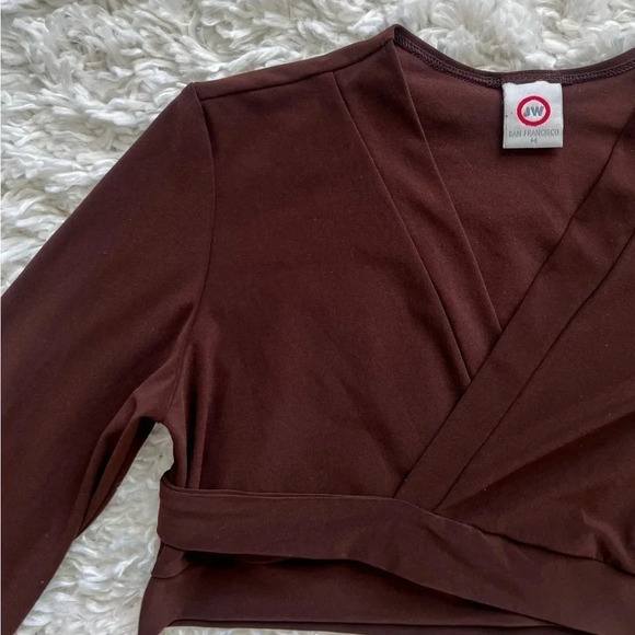 Vintage 90’s Brown Wrap Shrug - Picture 4 of 9